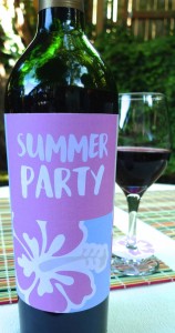 Summer Party Wine Label