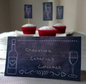 Chocolate Cabernet Cupcakes